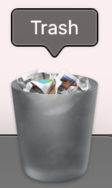 screenshot of mac trashcan